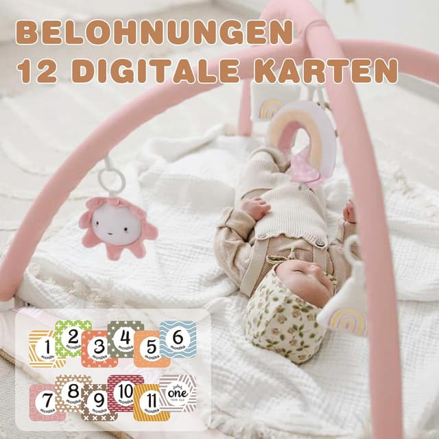 Detalle 2 de Mallify Spielmatte für Babys mit 6 Spielzeugen