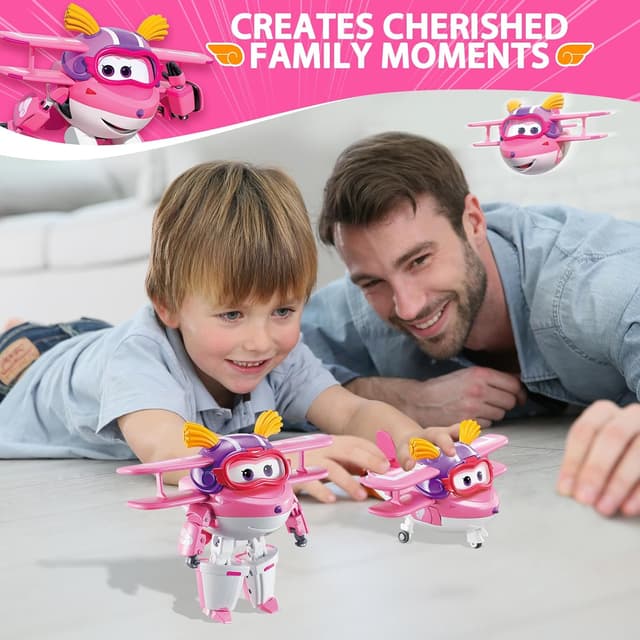 Detalle 2 de Super Wings Ellie trasformabile, robot aereo 12 cm