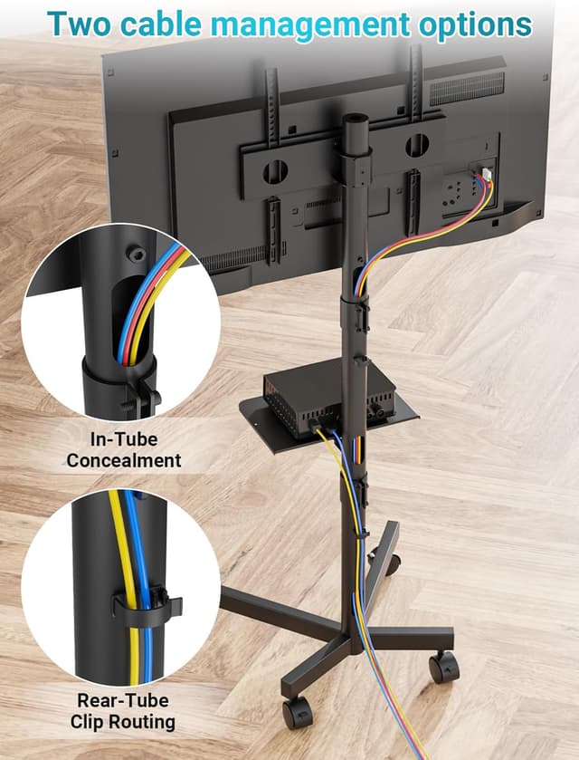 Thumbnail 6 de BONTEC Mobile TV Stand on Wheels