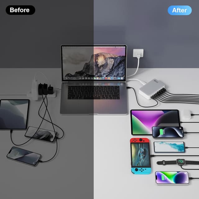 Thumbnail 6 de 200W GaN USB-C Charger Hub ⚡