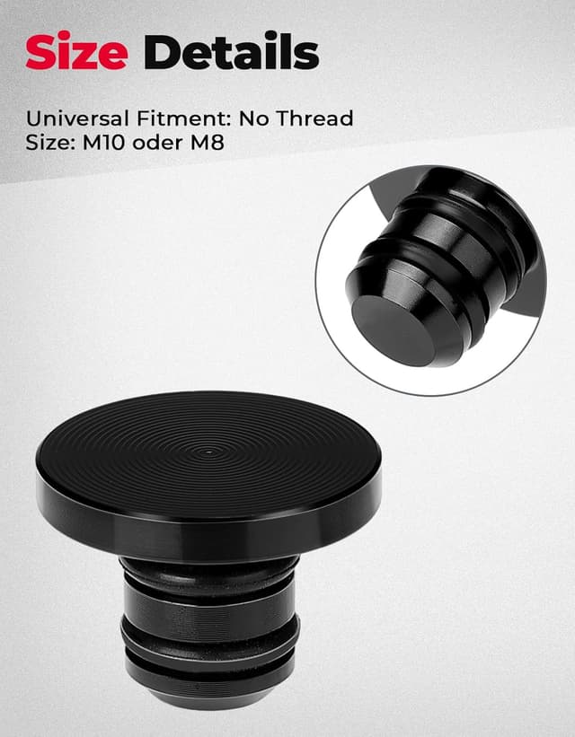 Detalle 2 de KEMIMOTO tappi ciechi universali M8 per moto in alluminio CNC (2 pezzi)