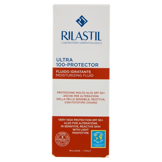 Thumbnail 6 de Rilastil Fluid 100 – feuchtigkeitsspendende, schützende Emulsion mit ultraleichter Textur (50 ml)