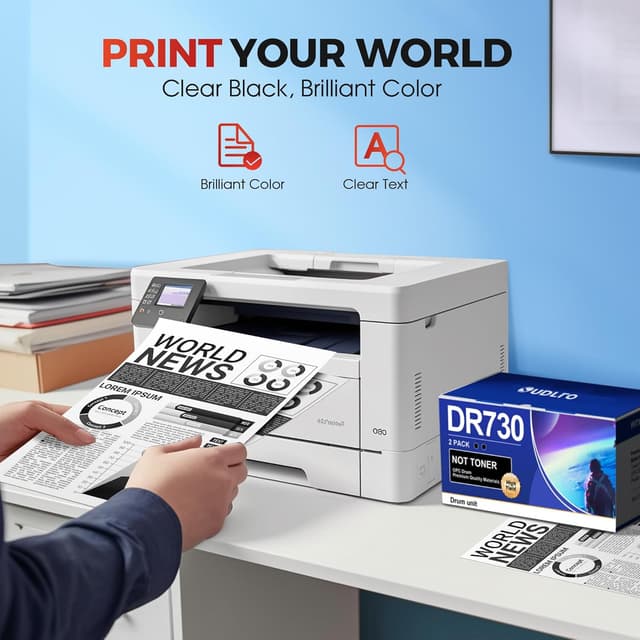 Thumbnail 4 de Brother DR730 Replacement Drum 2-Pack for Laser Printers 🖨