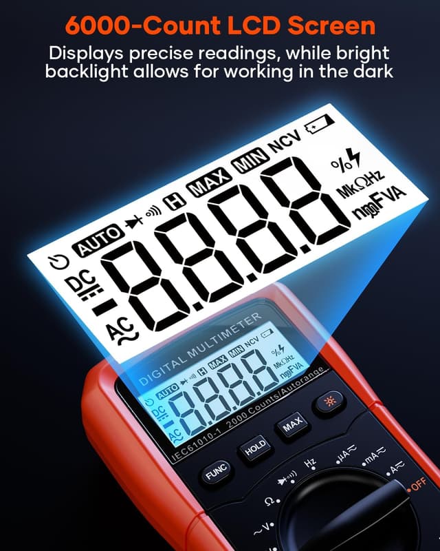 Thumbnail 3 de Crenova MS8233D Multimeter 6000-count 📟