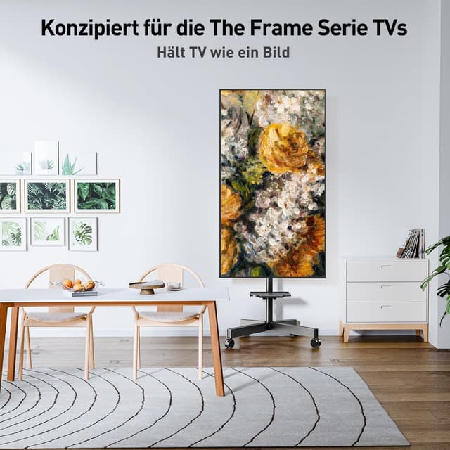 Thumbnail 6 de ELIVED EV2114B-DE : support TV à roulettes universel 23 à 60 pouces jusqu’à 35 kg