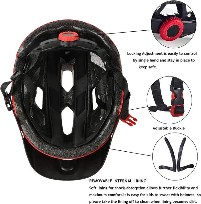 Detalle de Exclusky Kinder Fahrradhelm 50-57 cm