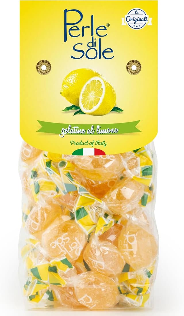 Detalle de Perle di Sole Gelatine al Limone con vero succo di frutta, senza glutine, 200 g
