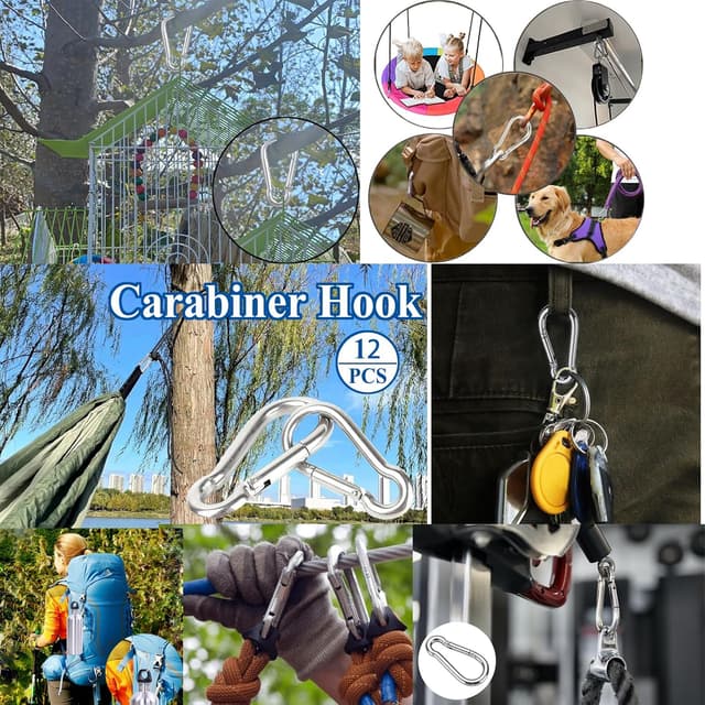 Thumbnail 4 de Karabinerhaken φ6x60mm belastbar bis 180kg 12er Set