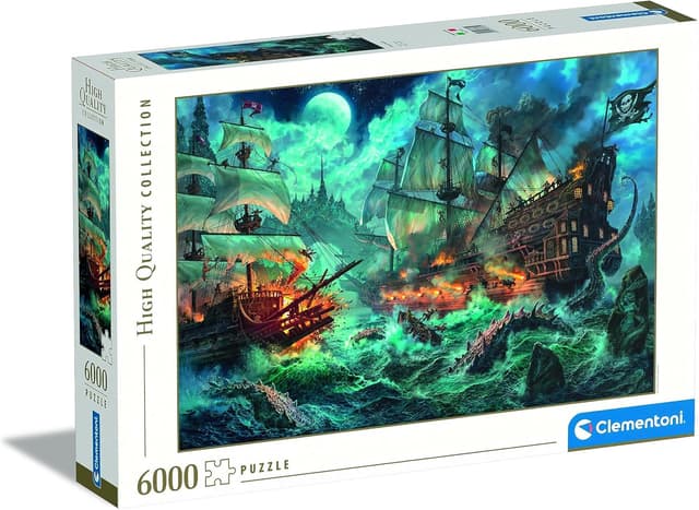 Detalle de Clementoni 36530 Pirates Battle 6000-piece Jigsaw Puzzle (Made in Italy)