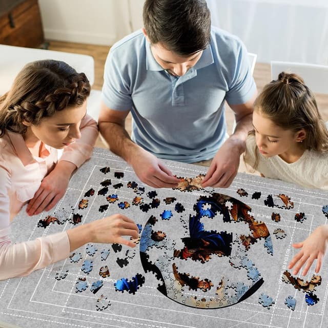 Thumbnail 6 de Tapis Puzzle 3000 Pièces Gris 🧩