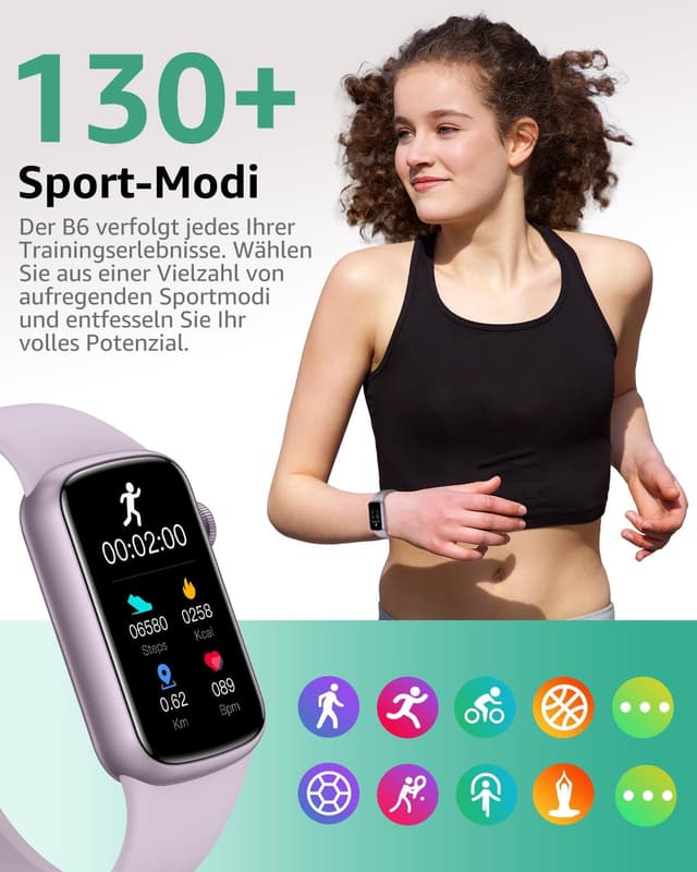 Thumbnail 2 de BUTFORFIT Fitness Tracker B6 1,47 Zoll