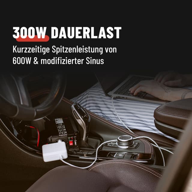 Thumbnail 1 de ABSINA Wechselrichter 12V auf 230V 300W