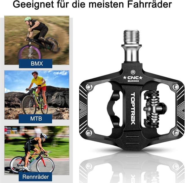 Detalle 2 de Toptrek SPD Klickpedale 9/16 Zoll