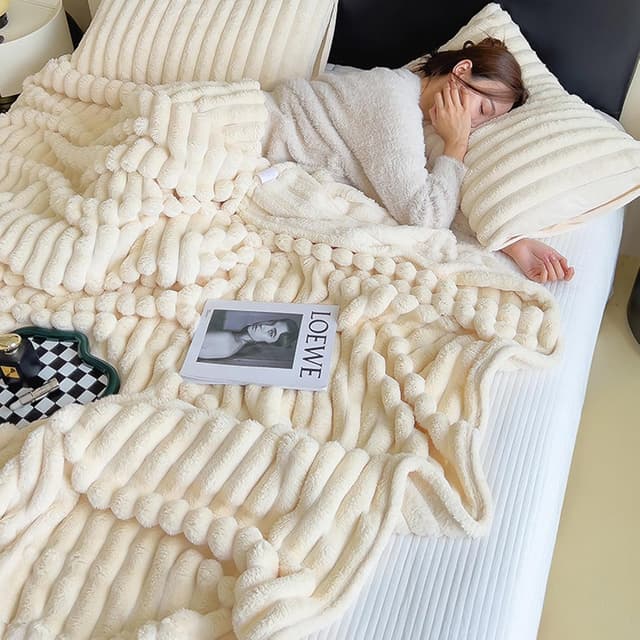 Detalle de MeYuxg Kuscheldecke Flauschig 180x200