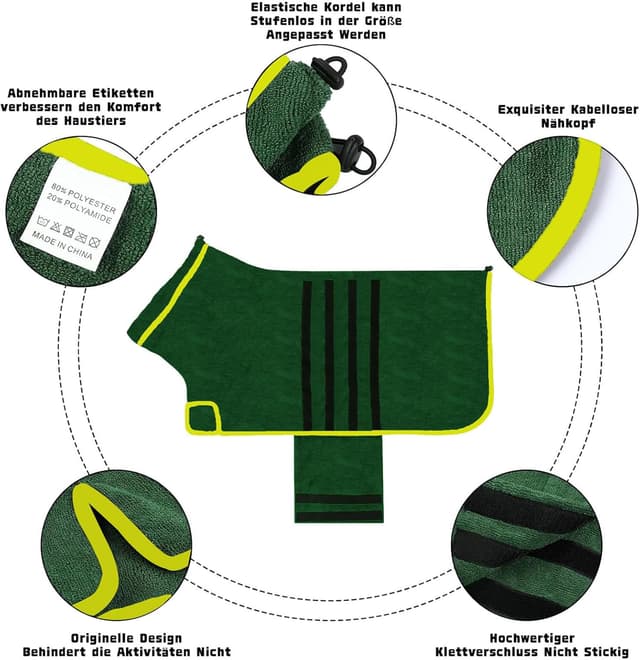 Thumbnail 1 de WUFANC Peignoir de Bain pour Chien