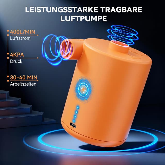 Detalle 1 de Bomba de Aire eléctrica inflador colchones