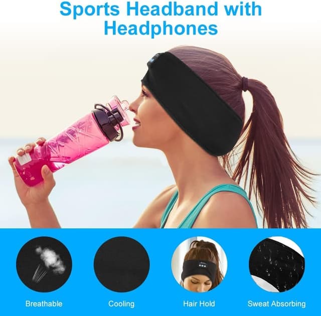 Detalle 2 de Cuffie per Dormire flintronic Bluetooth 5.4