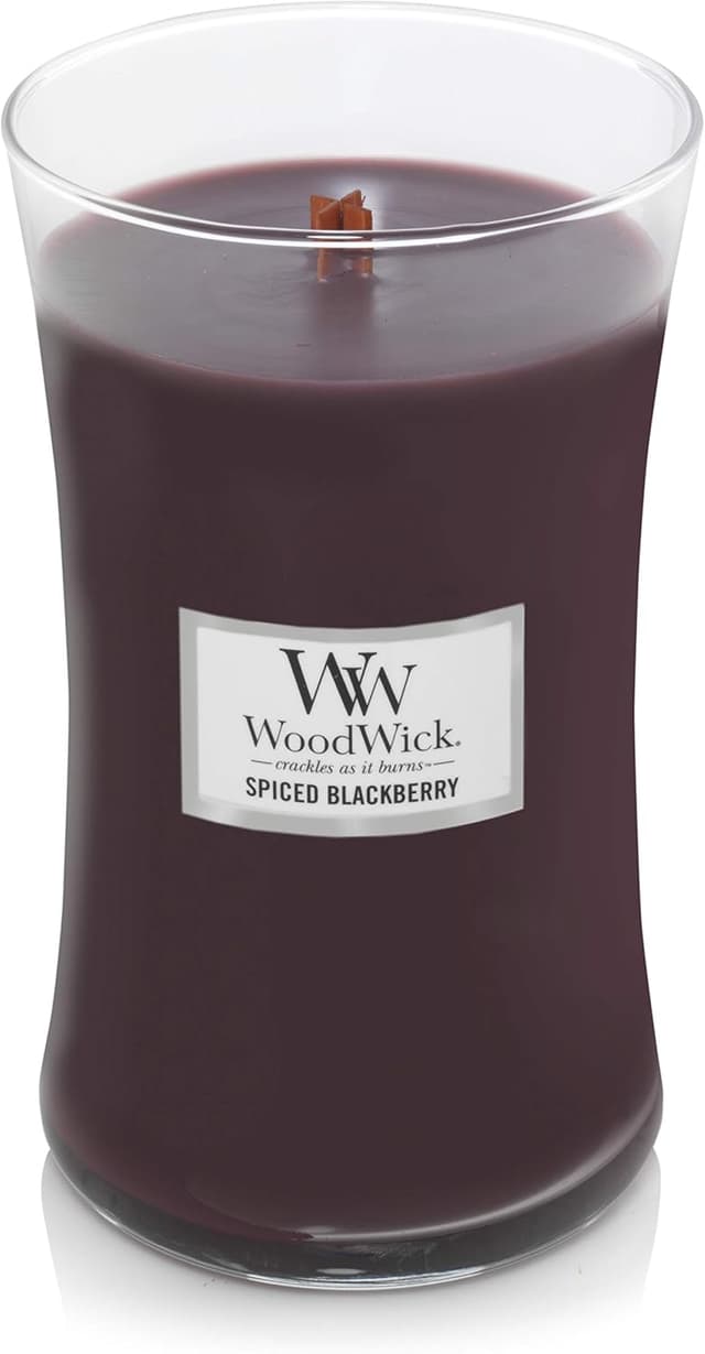 Thumbnail 1 de WoodWick grande bougie Mûre épicée Pluswick