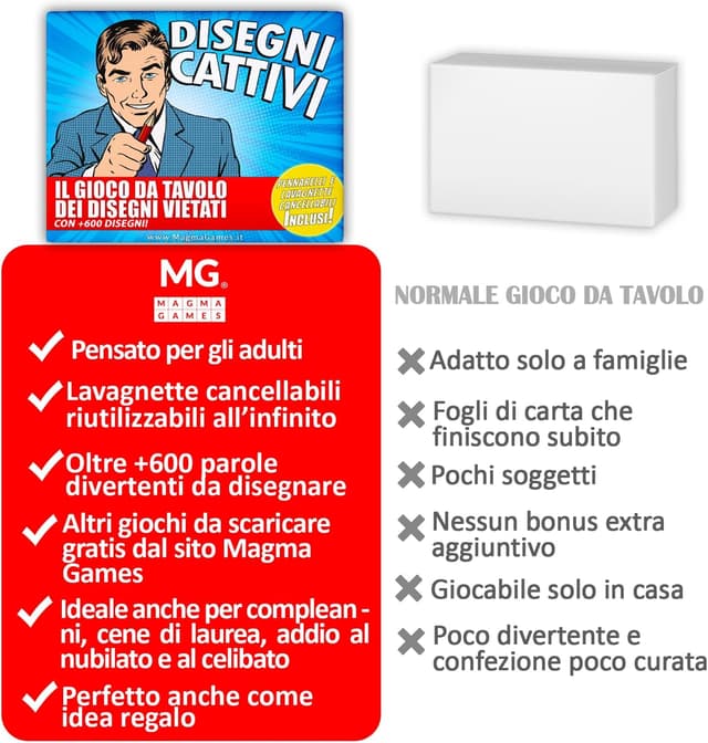 Thumbnail 6 de Magma Games DISEGNI CATTIVI (+18) – gioco da tavolo per adulti con +120 carte e disegni proibiti