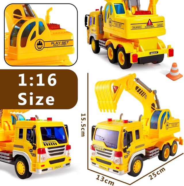 Thumbnail 1 de HERSITY Bagger Spielzeug 1/16 mit Sound