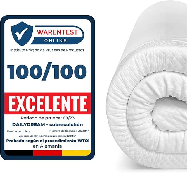 Detalle de Dailydream Topper viscoelástico para colchón 90x200