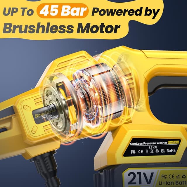 Thumbnail 2 de Hidrolimpiadora a batería 45 bar 8000 mAh