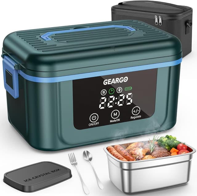 Detalle de GEARGO 2026 Heated Lunch Box 1.5L 🍱