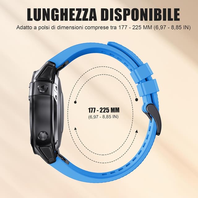 Detalle de NotoCity cinturino Garmin 22 mm per Fenix