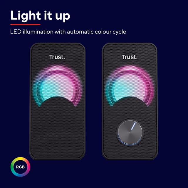 Thumbnail 3 de Trust 23120 Arys Altavoces Portátiles LED RGB 🎶 12 W