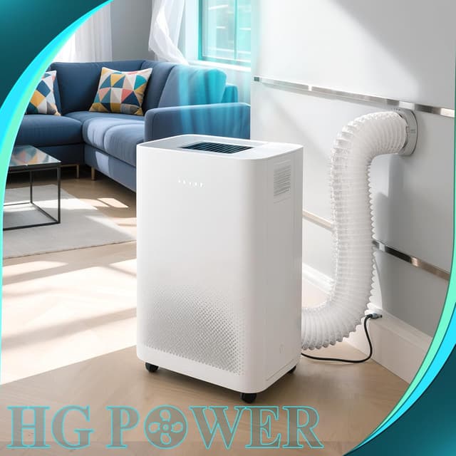 Detalle de HG Power 150 mm Abluftschlauch (5 m) flexibler PVC-Alurohr Lüftungskanal mit Schall-Umwicklung, weiß