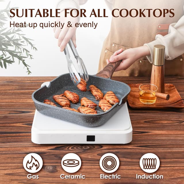 Thumbnail 5 de SENSARTE Nonstick Grill Pan 9.5-inch