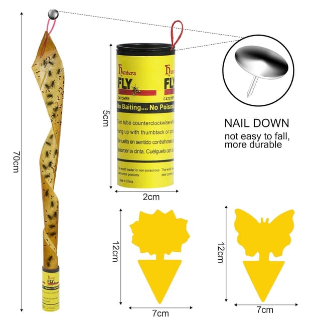 Thumbnail 1 de 32 Trappole adesive per mosche e moscerini, 32 pezzi 🪰