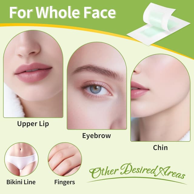 Detalle 2 de Beauty7 Bandes de cire froide pour sourcils (peaux normales) : 50 bandes + 10 lingettes apaisantes