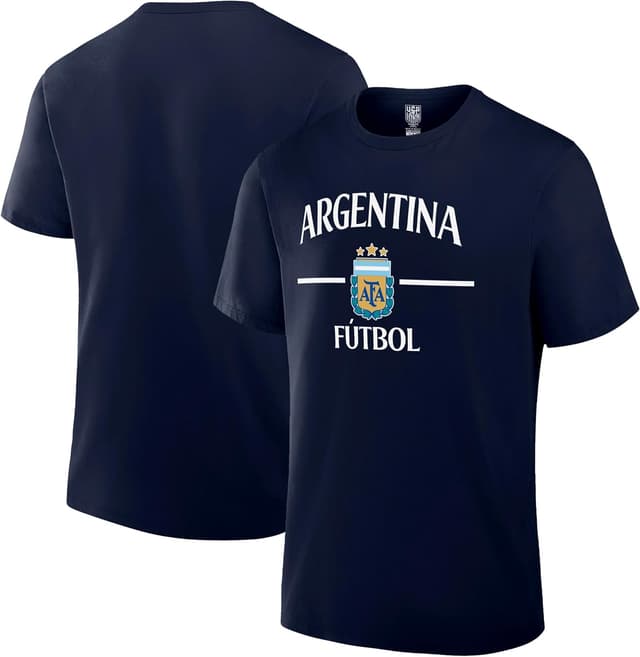 Detalle 2 de Icon Sports Officially Licensed Argentina Football Association Cotton T-Shirt (Unisex Adult)