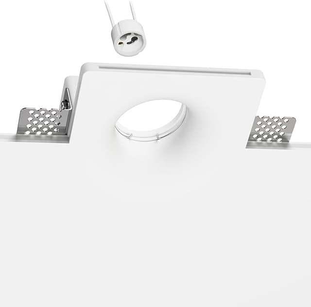Imagen de ledscom.de Plafón empotrable GIEDI blanco mate 12x12cm 💡 en OfertitasTOP