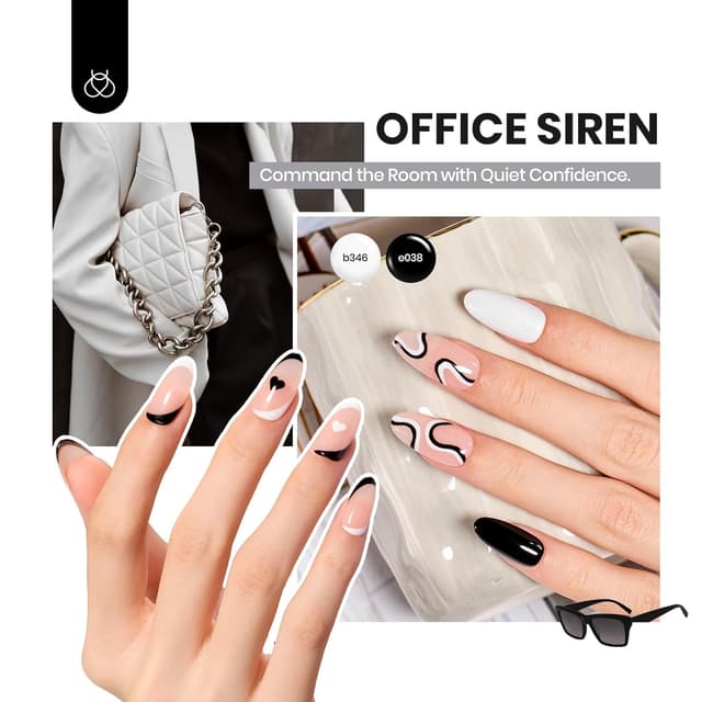 Detalle de beetles Gel Polish Beetles Gel-Nagellack-Set mit 60 Farben (Neon, Jelly, Nude-Pink & mehr) inkl. Basis & Top