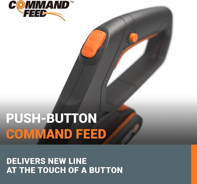 Detalle de WORX 20V Cordless Grass Trimmer WG163E.3 (2-in-1 Strimmer/Edger) with Fast Charger & 2 x 2.0Ah Batteries