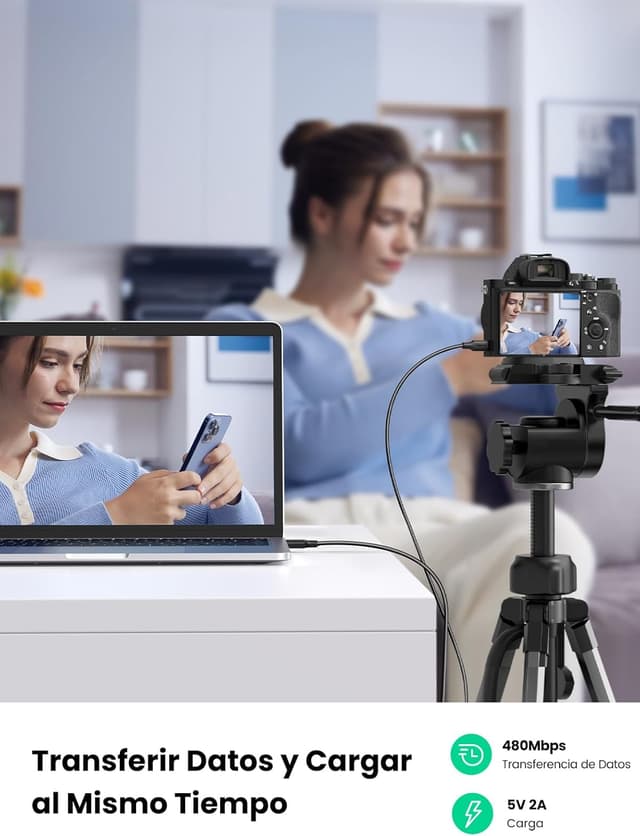 Thumbnail 3 de UGREEN Cable Mini USB 2.0 Tipo A a B, Alta Velocidad ⚡