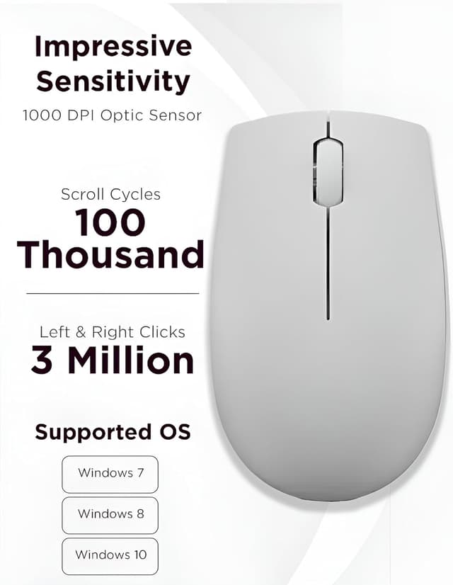 Thumbnail 4 de Lenovo 300 Wireless Compact Mouse with battery 🖱