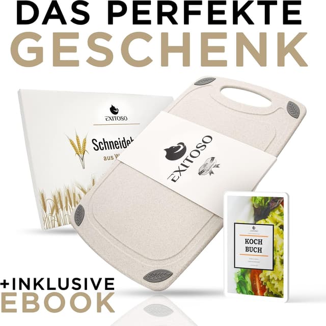 Thumbnail 6 de EXITOSO rutschfestes Schneidebrett-Set aus PP (2-teilig), spülmaschinenfest