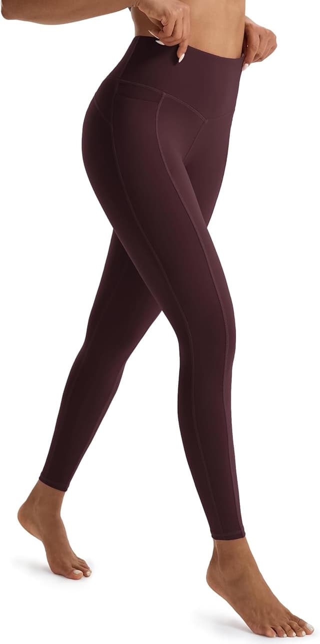 Detalle 2 de JOYSPELS Women’s Gym Leggings with Pockets (High Waisted Tummy Control) – Full Length & Capri