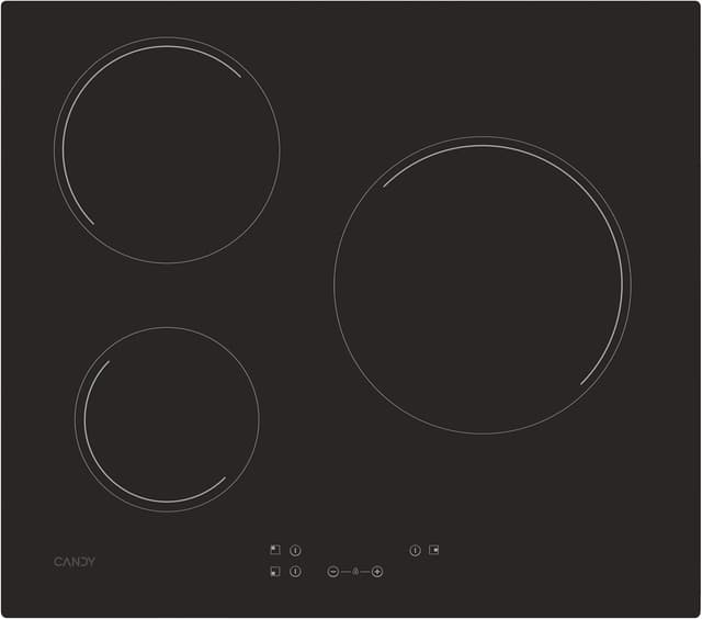 Detalle de Candy Timeless CH63CC Vitrocerámica Tres Zonas