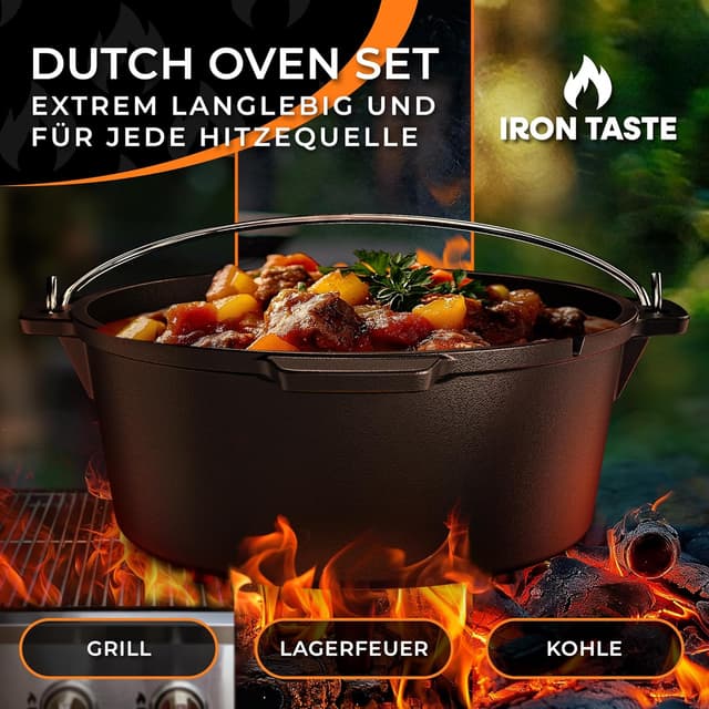 Detalle de IRON TASTE Dutch Oven Set 12 l