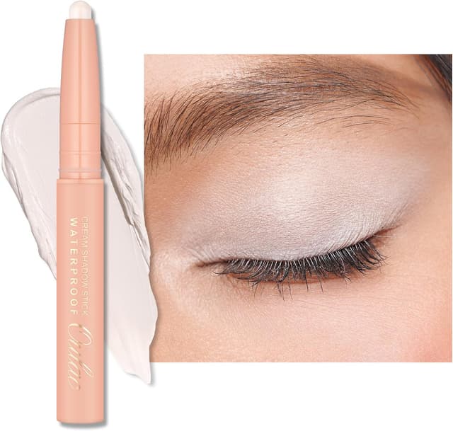 Detalle de Oulac Matita Ombretto Girevole WM04 Heaven's Dance, bianco opaco effetto metallico, waterproof 16 ore+