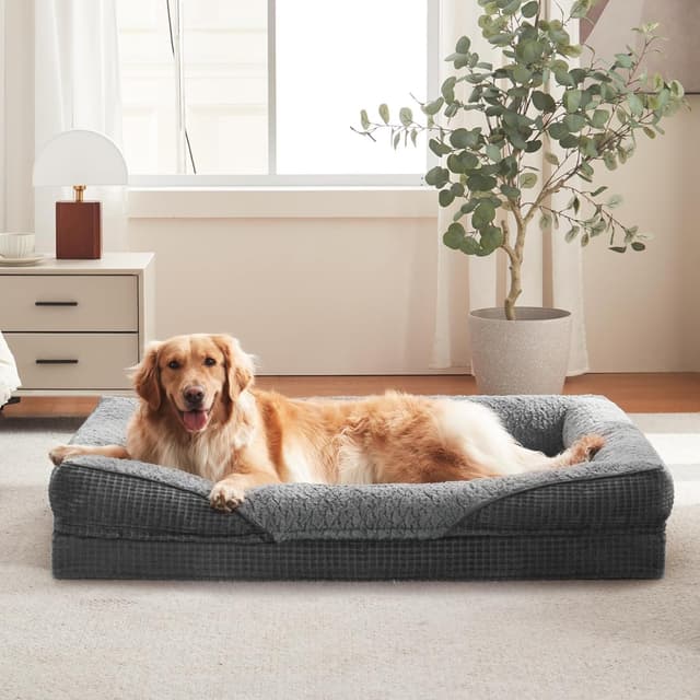 Detalle de FURTIME Orthopädisches Hundebett XL 107×81×19cm