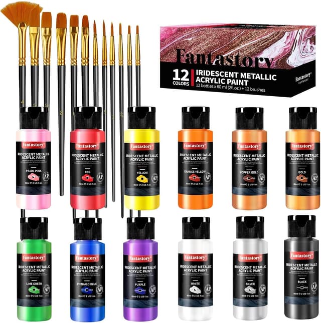 Detalle de fantastory Acrylic Paint Set 18 colours