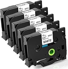 Detalle de Fimax TZe-231 nastro etichette 12mm bianco laminato