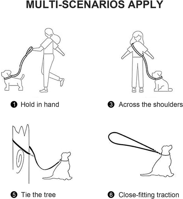 Thumbnail 4 de Eyeleaf Freihändige Hundeleine 2,2 m orange