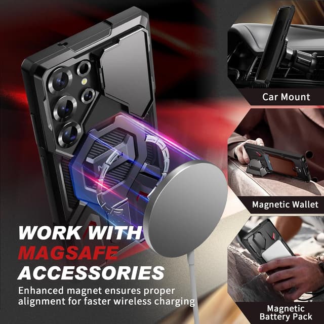 Detalle de TONGATE Magnetic Stand for Samsung Galaxy S25 Ultra 6.9"