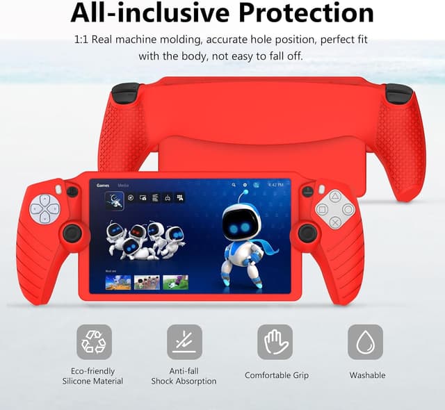 Detalle 2 de PlayStation Portal Hülle mit TPU Case Rot